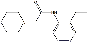 N-(2-ethylphenyl)-2-piperidin-1-ylacetamide Structure