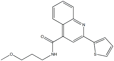 N-(3-methoxypropyl)-2-thiophen-2-ylquinoline-4-carboxamide Structure