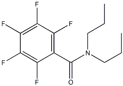 2,3,4,5,6-pentafluoro-N,N-dipropylbenzamide 化学構造式