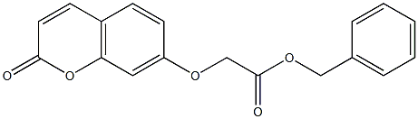 benzyl 2-(2-oxochromen-7-yl)oxyacetate Struktur