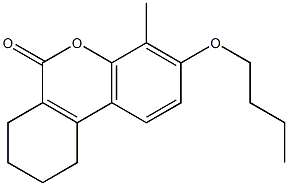 3-butoxy-4-methyl-7,8,9,10-tetrahydrobenzo[c]chromen-6-one Structure