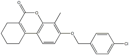 3-[(4-chlorophenyl)methoxy]-4-methyl-7,8,9,10-tetrahydrobenzo[c]chromen-6-one