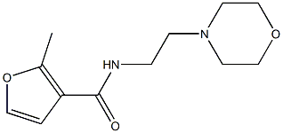 2-methyl-N-(2-morpholin-4-ylethyl)furan-3-carboxamide 化学構造式