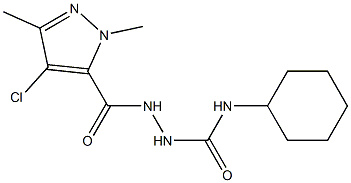 1-[(4-chloro-2,5-dimethylpyrazole-3-carbonyl)amino]-3-cyclohexylurea