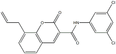 N-(3,5-dichlorophenyl)-2-oxo-8-prop-2-enylchromene-3-carboxamide Structure