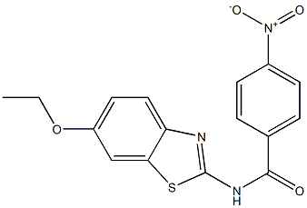 N-(6-ethoxy-1,3-benzothiazol-2-yl)-4-nitrobenzamide Structure