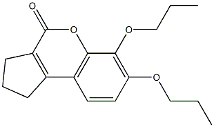 6,7-dipropoxy-2,3-dihydro-1H-cyclopenta[c]chromen-4-one Structure