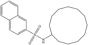 N-cyclododecylnaphthalene-2-sulfonamide Structure