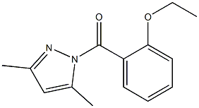 (3,5-dimethylpyrazol-1-yl)-(2-ethoxyphenyl)methanone 结构式