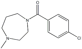 (4-chlorophenyl)-(4-methyl-1,4-diazepan-1-yl)methanone,,结构式