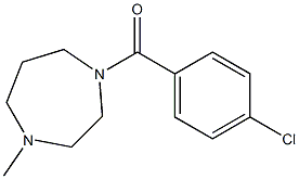 (4-chlorophenyl)-(4-methyl-1,4-diazepan-1-yl)methanone 结构式