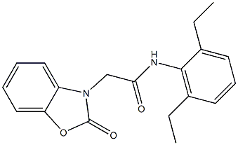 N-(2,6-diethylphenyl)-2-(2-oxo-1,3-benzoxazol-3-yl)acetamide Structure