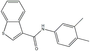 N-(3,4-dimethylphenyl)-1-benzothiophene-3-carboxamide Structure