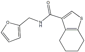 N-(furan-2-ylmethyl)-4,5,6,7-tetrahydro-1-benzothiophene-3-carboxamide Struktur