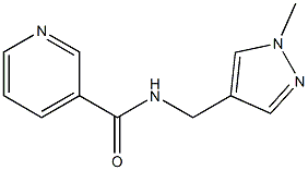 N-[(1-methylpyrazol-4-yl)methyl]pyridine-3-carboxamide Structure