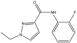 1-ethyl-N-(2-fluorophenyl)pyrazole-3-carboxamide Struktur