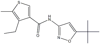 N-(5-tert-butyl-1,2-oxazol-3-yl)-4-ethyl-5-methylthiophene-3-carboxamide