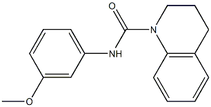 N-(3-methoxyphenyl)-3,4-dihydro-2H-quinoline-1-carboxamide Struktur