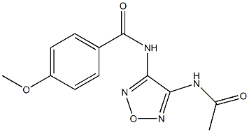 N-(4-acetamido-1,2,5-oxadiazol-3-yl)-4-methoxybenzamide|