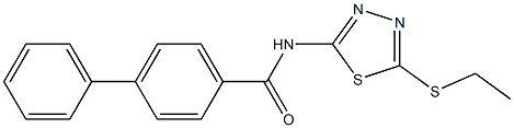 N-(5-ethylsulfanyl-1,3,4-thiadiazol-2-yl)-4-phenylbenzamide