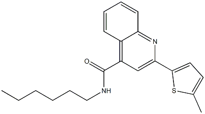 N-hexyl-2-(5-methylthiophen-2-yl)quinoline-4-carboxamide