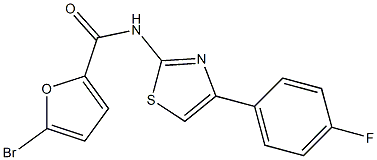 5-bromo-N-[4-(4-fluorophenyl)-1,3-thiazol-2-yl]furan-2-carboxamide Structure