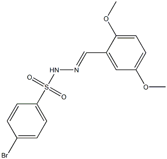  4-bromo-N-[(E)-(2,5-dimethoxyphenyl)methylideneamino]benzenesulfonamide