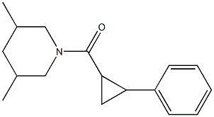 (3,5-dimethylpiperidin-1-yl)-(2-phenylcyclopropyl)methanone Structure