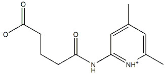 5-[(4,6-dimethylpyridin-1-ium-2-yl)amino]-5-oxopentanoate