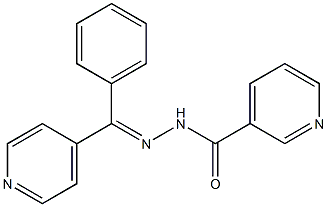 N-[(E)-[phenyl(pyridin-4-yl)methylidene]amino]pyridine-3-carboxamide Structure