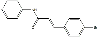 (E)-3-(4-bromophenyl)-N-pyridin-4-ylprop-2-enamide Struktur