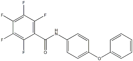 2,3,4,5,6-pentafluoro-N-(4-phenoxyphenyl)benzamide,,结构式