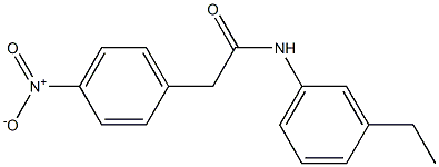 N-(3-ethylphenyl)-2-(4-nitrophenyl)acetamide Structure