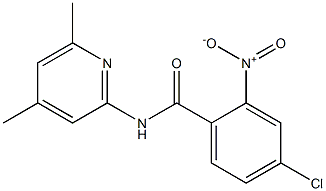4-chloro-N-(4,6-dimethylpyridin-2-yl)-2-nitrobenzamide 化学構造式