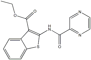 ethyl 2-(pyrazine-2-carbonylamino)-1-benzothiophene-3-carboxylate