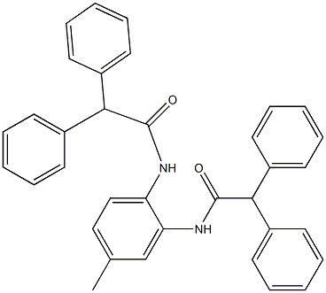 N-[2-[(2,2-diphenylacetyl)amino]-4-methylphenyl]-2,2-diphenylacetamide Structure