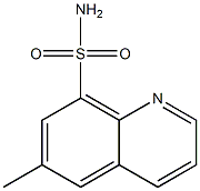 6-methylquinoline-8-sulfonamide 化学構造式