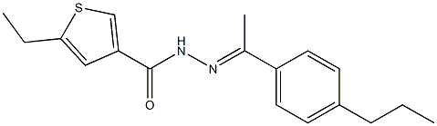 5-ethyl-N-[(E)-1-(4-propylphenyl)ethylideneamino]thiophene-3-carboxamide