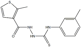 1-(3-methylphenyl)-3-[(2-methylthiophene-3-carbonyl)amino]thiourea Structure