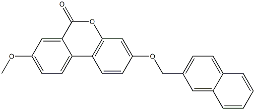 8-methoxy-3-(naphthalen-2-ylmethoxy)benzo[c]chromen-6-one Structure