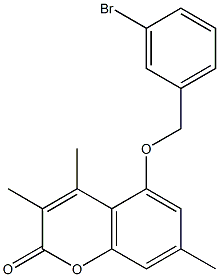 5-[(3-bromophenyl)methoxy]-3,4,7-trimethylchromen-2-one