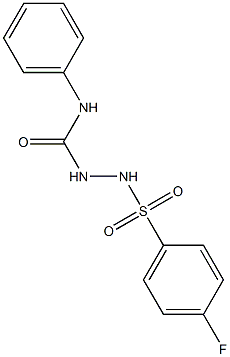 1-[(4-fluorophenyl)sulfonylamino]-3-phenylurea 化学構造式