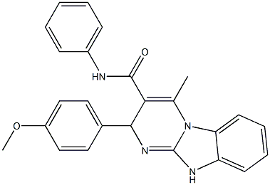 2-(4-methoxyphenyl)-4-methyl-N-phenyl-2,10-dihydropyrimido[1,2-a]benzimidazole-3-carboxamide Structure