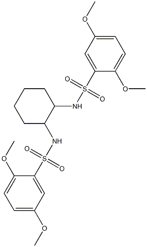 N-[2-[(2,5-dimethoxyphenyl)sulfonylamino]cyclohexyl]-2,5-dimethoxybenzenesulfonamide Structure