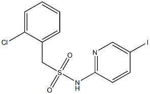 1-(2-chlorophenyl)-N-(5-iodopyridin-2-yl)methanesulfonamide Struktur