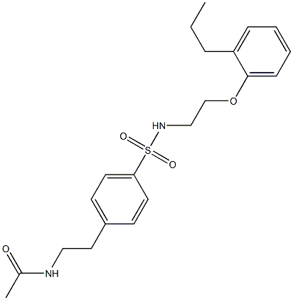 N-[2-[4-[2-(2-propylphenoxy)ethylsulfamoyl]phenyl]ethyl]acetamide|