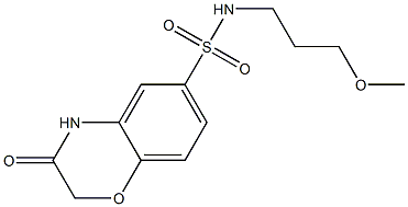 N-(3-methoxypropyl)-3-oxo-4H-1,4-benzoxazine-6-sulfonamide Structure