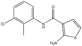 2-amino-N-(3-chloro-2-methylphenyl)thiophene-3-carboxamide 结构式