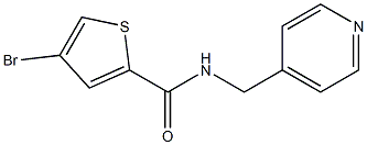 4-bromo-N-(pyridin-4-ylmethyl)thiophene-2-carboxamide Structure