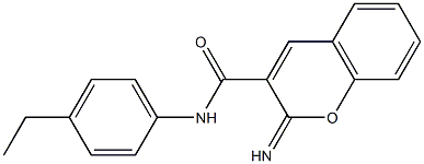 N-(4-ethylphenyl)-2-iminochromene-3-carboxamide Structure